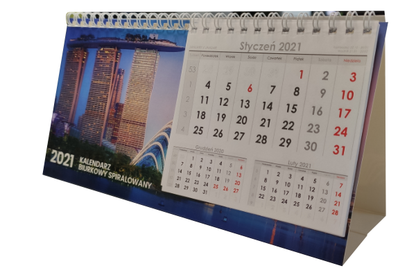 kalendarze biurkowe projekt